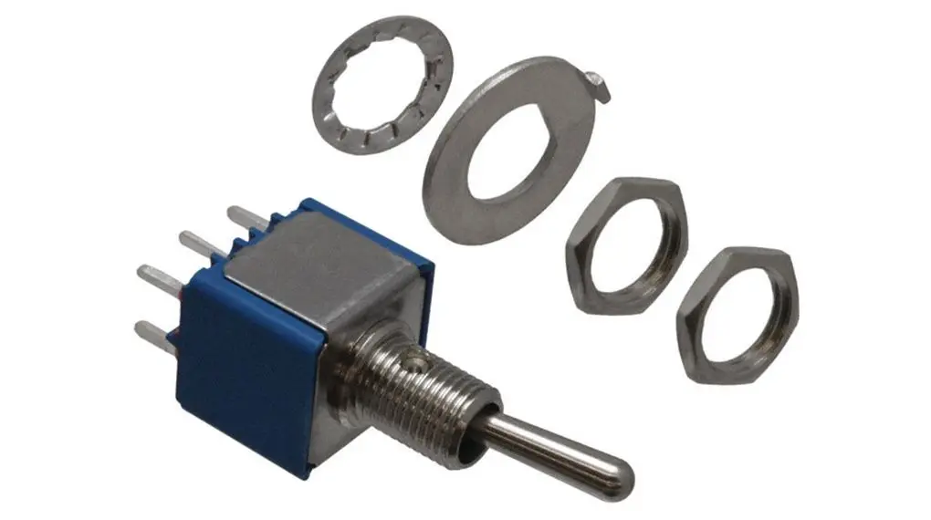 Produktfoto 1 von APEM Panel Kippschalter DPST, Ein-Aus-Ein, 125 V ac, 6A, PC-Klemme