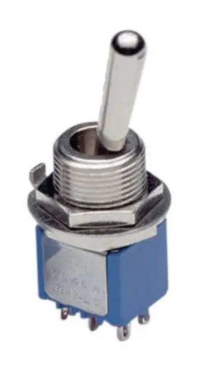 Produktfoto 1 von APEM Panel Kippschalter 1P, Ein-Aus-Ein, 125 V ac, 6A, Lötöse