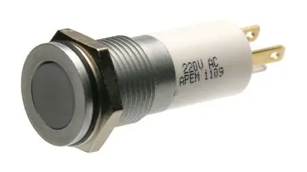 APEM Q14 LED Anzeige Einbaumontage Grün Tafelmontage-Anzeige 220V ac 14 mm, IP67