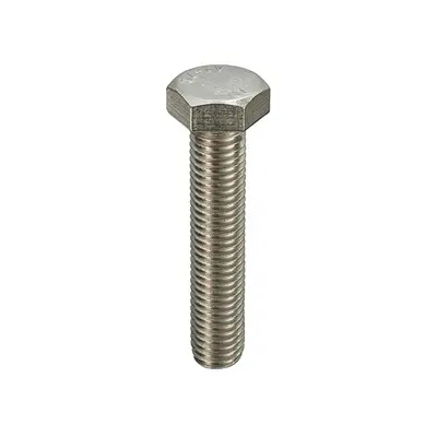 Produktfoto 1 von RS PRO M3 x 8 mm Sechskantschraube, Edelstahl A2/304, DIN 933