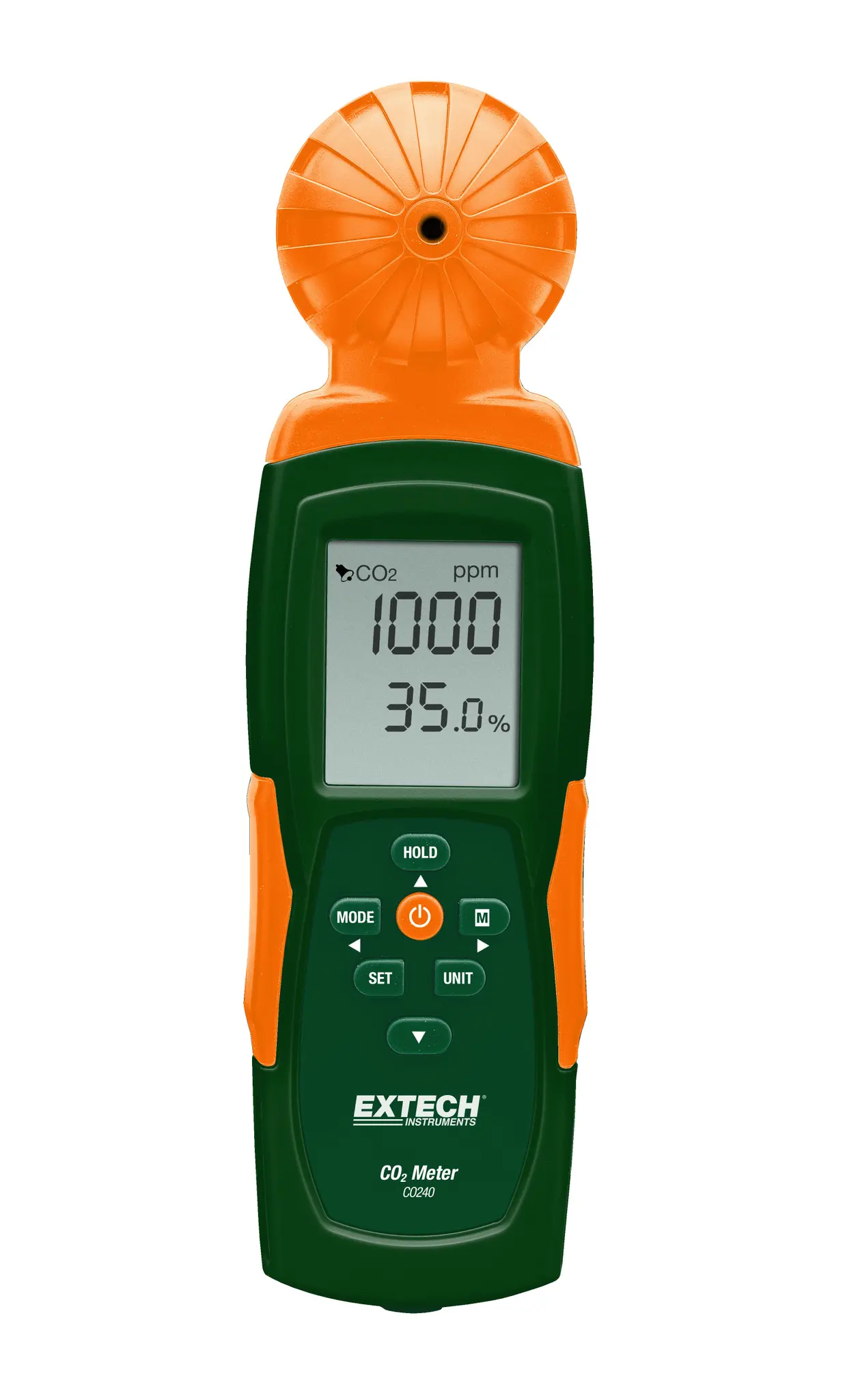 Produktfoto 1 von Extech CO240 Datenloggerfunktion Luftqualitätsmessgerät 50 °C, CO2 bis 9999 ppm, bis 50 °C, Batterie-betrieben / 90 %RH