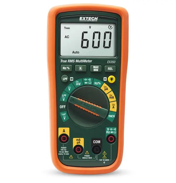 Produktfoto 1 von Extech EX350 LCD Multimeter 600 V ac / 10 A 10 A