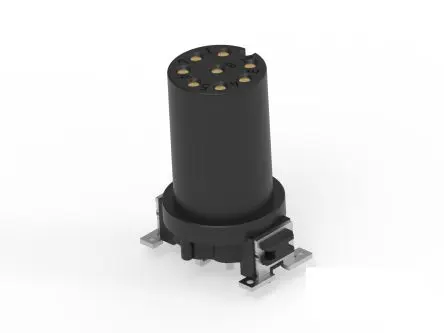 Produktfoto 1 von Fischer 354131 M12 Rundsteckverbinder Buchse 8-polig Buchse 4A Platine IP65, IP67