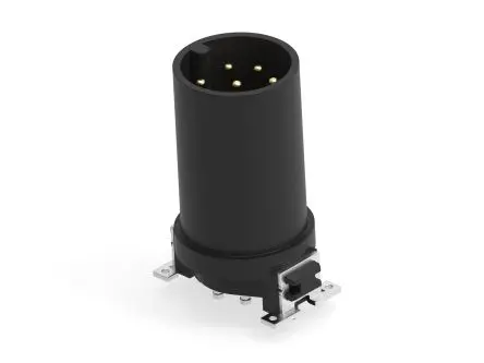 Produktfoto 1 von Fischer 464676 M12 Rundsteckverbinder Stecker 8-polig Stecker 4A Platine IP65, IP67
