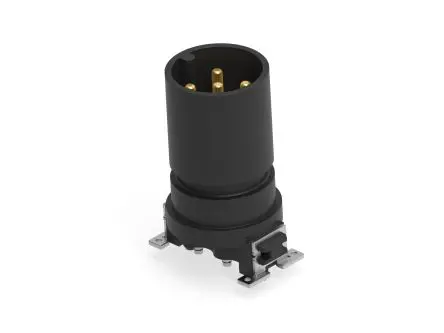Produktfoto 1 von Fischer 484924 M12 Rundsteckverbinder Stecker 5-polig Stecker 4A Platine IP65, IP67