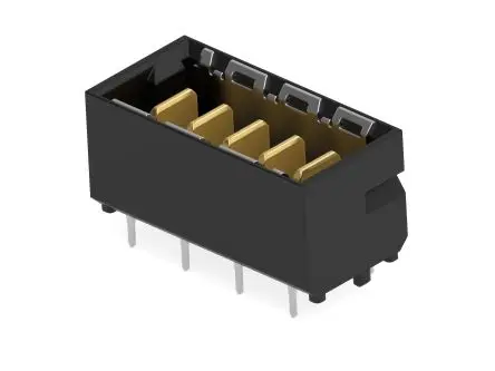 Produktfoto 1 von Fischer ERNI MicroSpeed Power Module Gehäuse Vertikal, 5-polig / 1-reihig, Raster 2 mm Raster Platine, Platine-Platine,