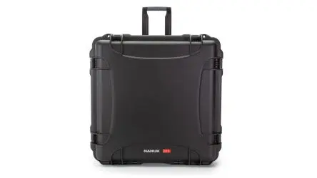 Nanuk 970 Wasserbeständig Harz Kunstharz Wasserdicht Transportkoffer Schwarz mit Rädern 406 mm 699 mm 691 mm