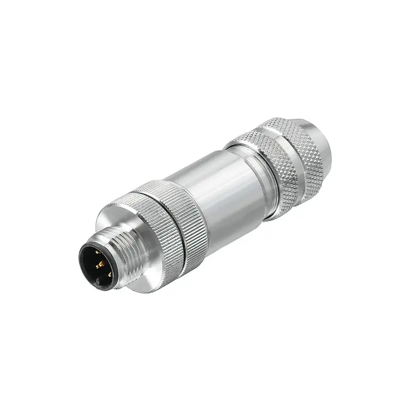 Produktfoto 1 von Weidmüller SAISM M12 Anschluss Stecker, Buchse 4-polig Stecker/Buchse 4A Kabel IP40
