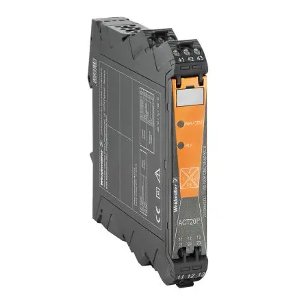 Produktfoto 1 von Weidmüller Serie ACT20P Signalwandler 31.2V, Strom 0 → 10 A EIN / Analog, Relais 0 → 20 mA AUS, DNV GL