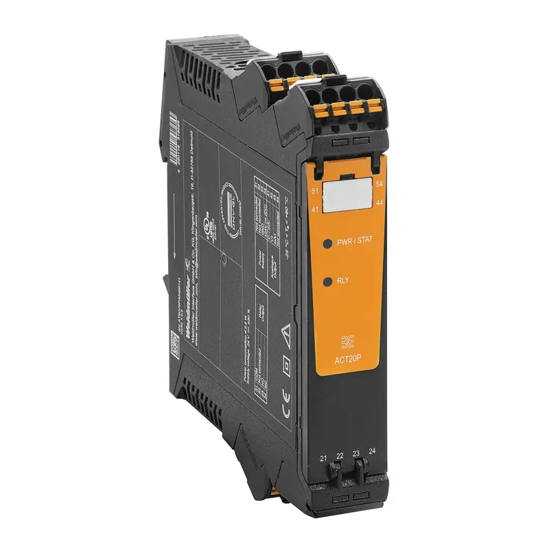 Produktfoto 1 von Weidmüller Serie ACT20P Signalkonverter 60 V dc, Widerstand 0/10 V EIN / Analog 4 to 20 mA AUS DIN-Hutschiene