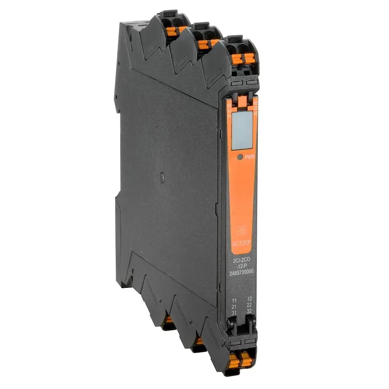Produktfoto 1 von Weidmüller Serie ACT20P Signalkonverter 30 V dc, Strom/Spannung 4 to 20 mA EIN / Strom 4 to 20 mA AUS DIN-Hutschiene,