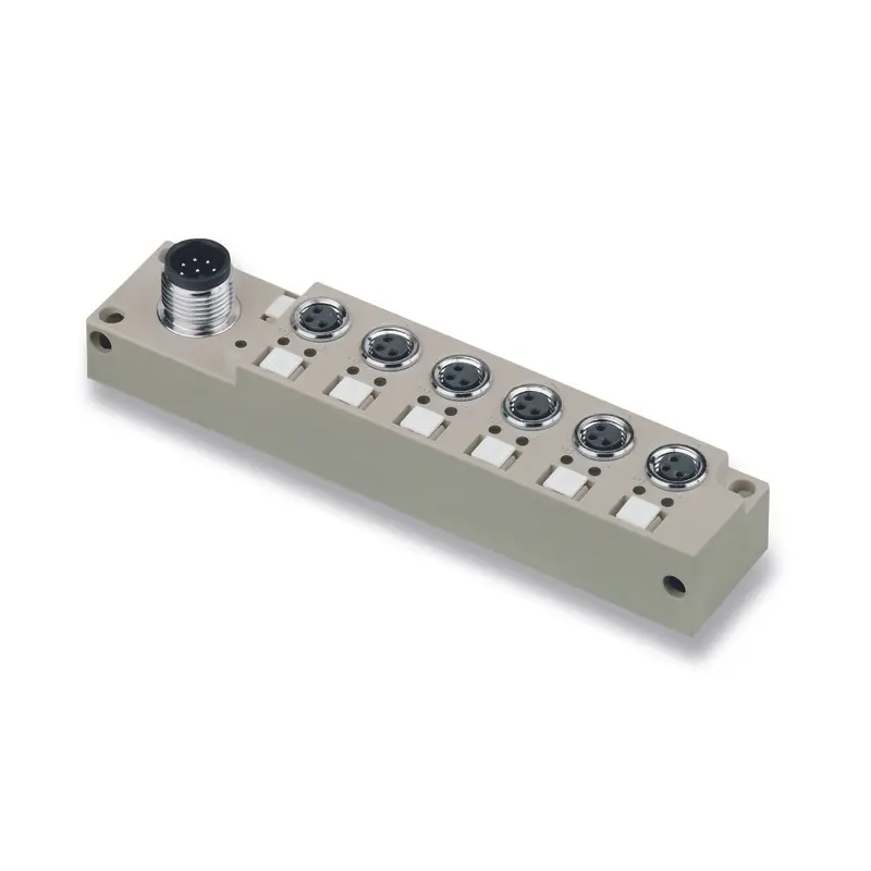 Produktfoto 1 von Weidmüller SAI Aktorhub 30V dc 8 Anschlüsse 6 Auslässe M12