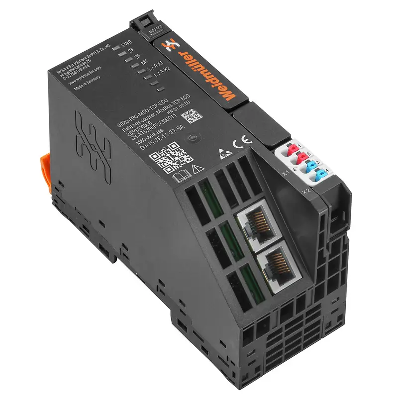Produktfoto 1 von Weidmüller UR20 Feldbusmodule für Remote I/O-Modul 24 V