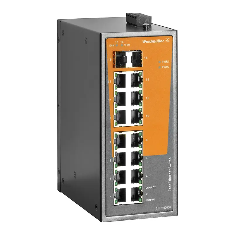 Produktfoto 1 von Weidmüller Netzwerk Switch 14 x RJ45-Port Unmanaged