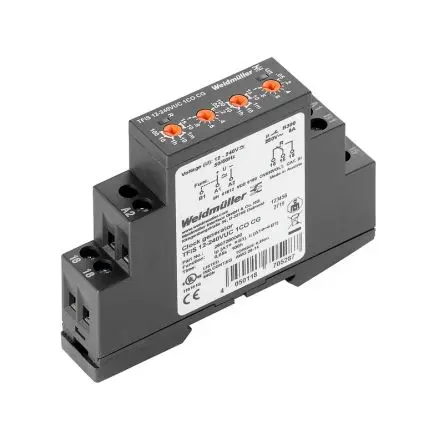 Produktfoto 1 von Weidmüller TFI Zeitrelais, Schraubanschlussklemme 240 V dc 240V ac, 5 to 100 h, 1 Kont., 1 Wechsler