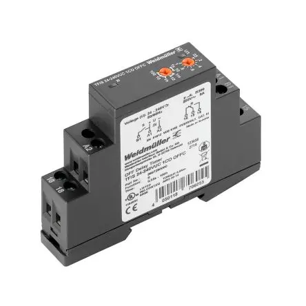 Produktfoto 1 von Weidmüller TFI Zeitrelais, Schraubanschlussklemme 240 V dc 240V ac, 5 to 100 h, 1 Kont., 1 Wechsler
