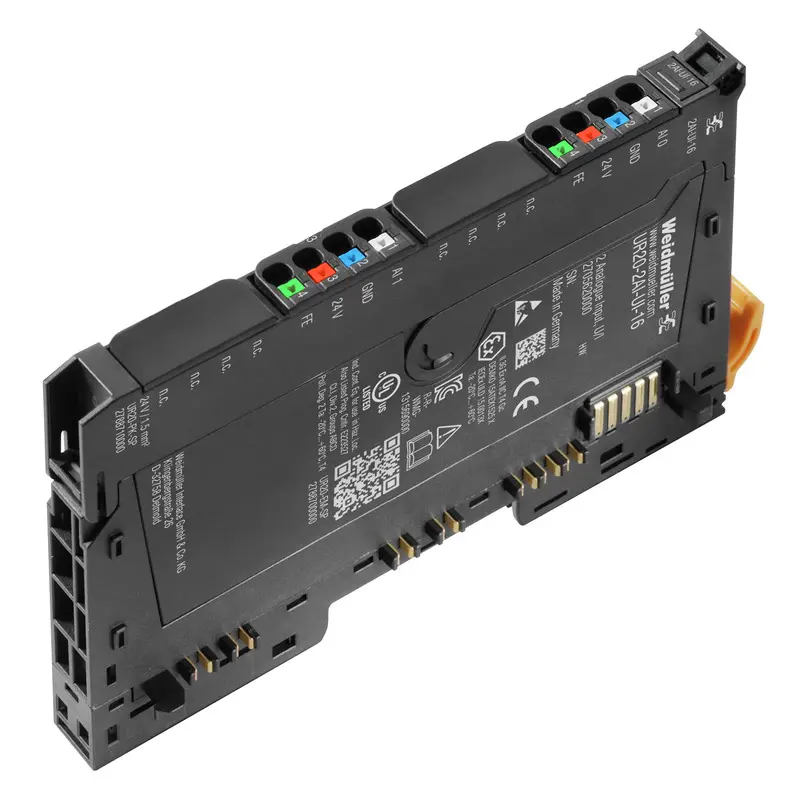 Produktfoto 1 von Weidmüller UR20 Analoges Eingangsmodul für Remote I/O-Modul 2 x Analog Eingang 24 V
