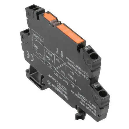 Produktfoto 1 von Weidmüller Serie PICOPAK Signalkonverter 32V, Strom 4 → 20 mA EIN / Strom 4 → 20 mA AUS DIN-Hutschiene, ATEX, IECEx