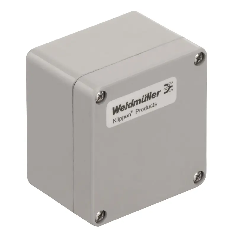 Produktfoto 1 von Weidmüller Klippon POK; Gehäuse; GF Polyester; Grau IP66 Breite 55 mm Höhe 75 mm Länge 80 mm