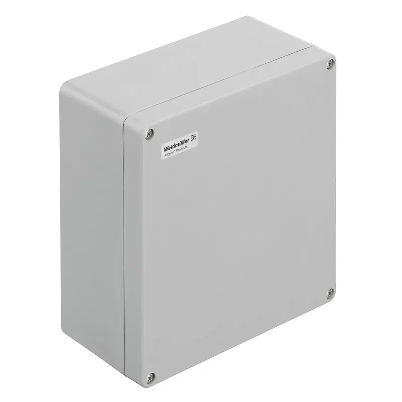 Produktfoto 1 von Weidmüller Klippon POK; Gehäuse; GF Polyester; Grau IP66 Breite 120 mm Höhe 250 mm Länge 255 mm