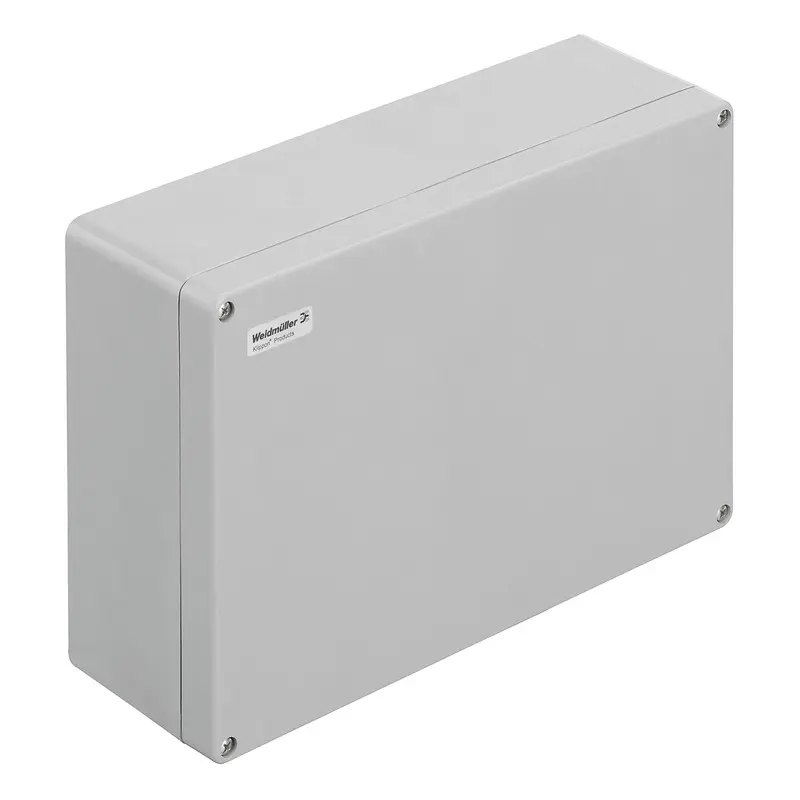 Produktfoto 1 von Weidmüller Klippon POK; Gehäuse; GF Polyester; Grau IP66 Breite 120 mm Höhe 250 mm Länge 400 mm