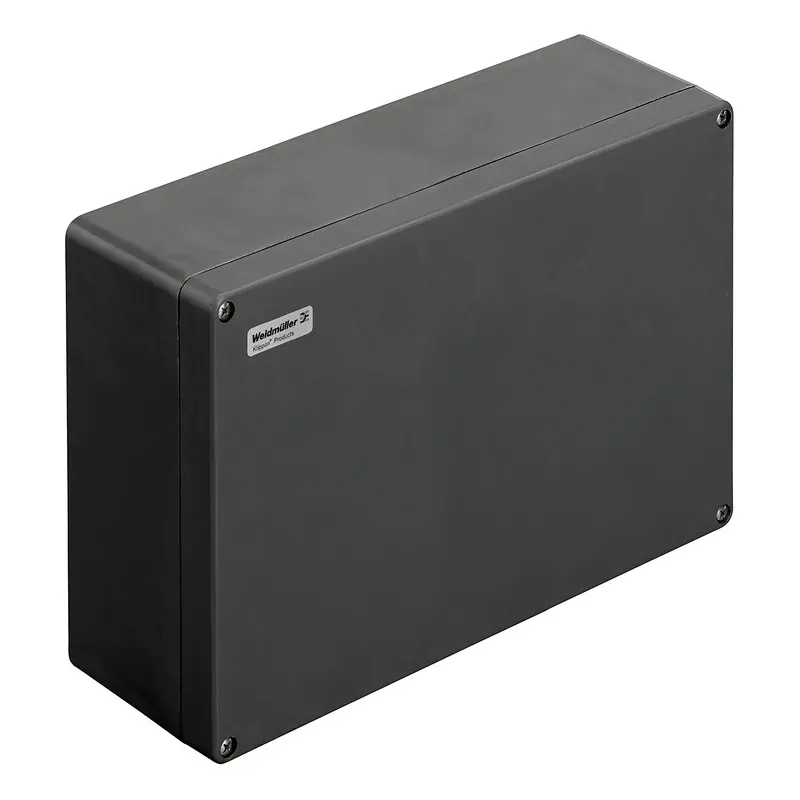Produktfoto 1 von Weidmüller Klippon POK; Gehäuse; GF Polyester; Schwarz IP66 Breite 120 mm Höhe 250 mm Länge 400 mm
