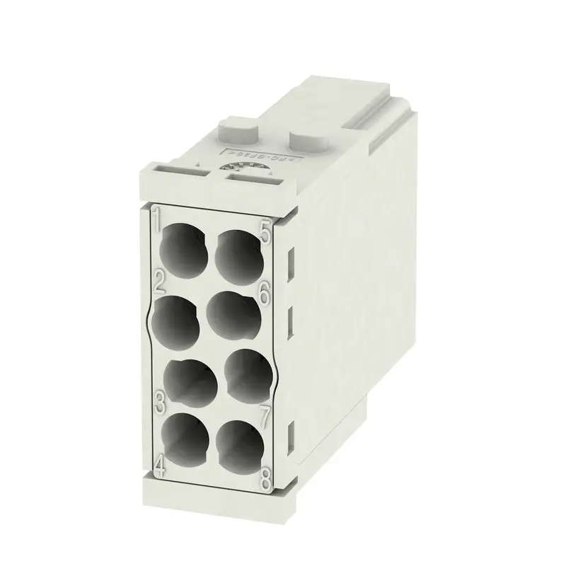 Produktfoto 1 von Weidmüller ModuPlug Industrie-Steckverbinder Kontakteinsatz, 8-polig 16A Stecker, Modul Einsatz Crimp