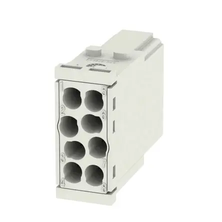Produktfoto 1 von Weidmüller ModuPlug Industrie-Steckverbinder Kontakteinsatz Stecker, 8-polig 16A, Moduleinsatz