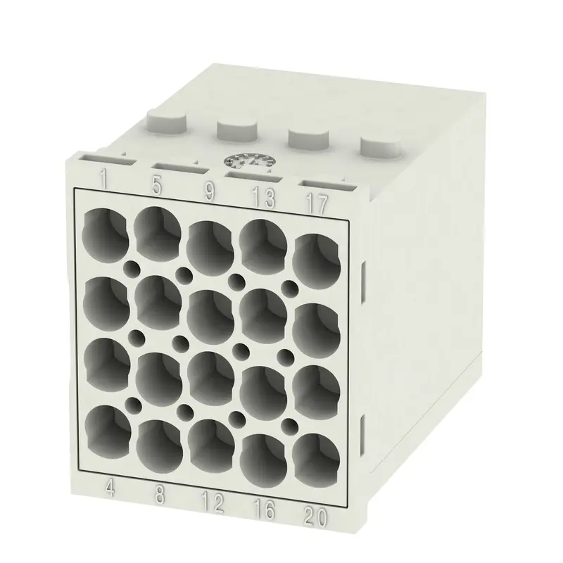 Produktfoto 1 von Weidmüller ModuPlug Industrie-Steckverbinder Kontakteinsatz, 20-polig 16A Stecker, Modul Einsatz Crimp