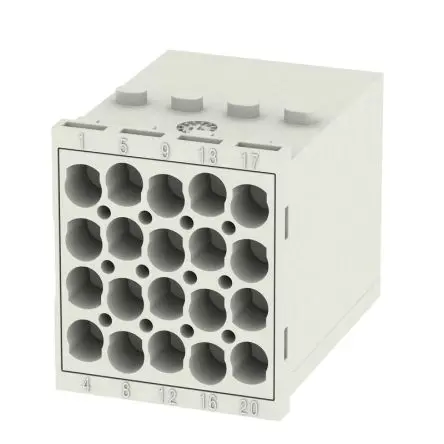 Produktfoto 1 von Weidmüller ModuPlug Industrie-Steckverbinder Kontakteinsatz Stecker, 20-polig 16A, Moduleinsatz
