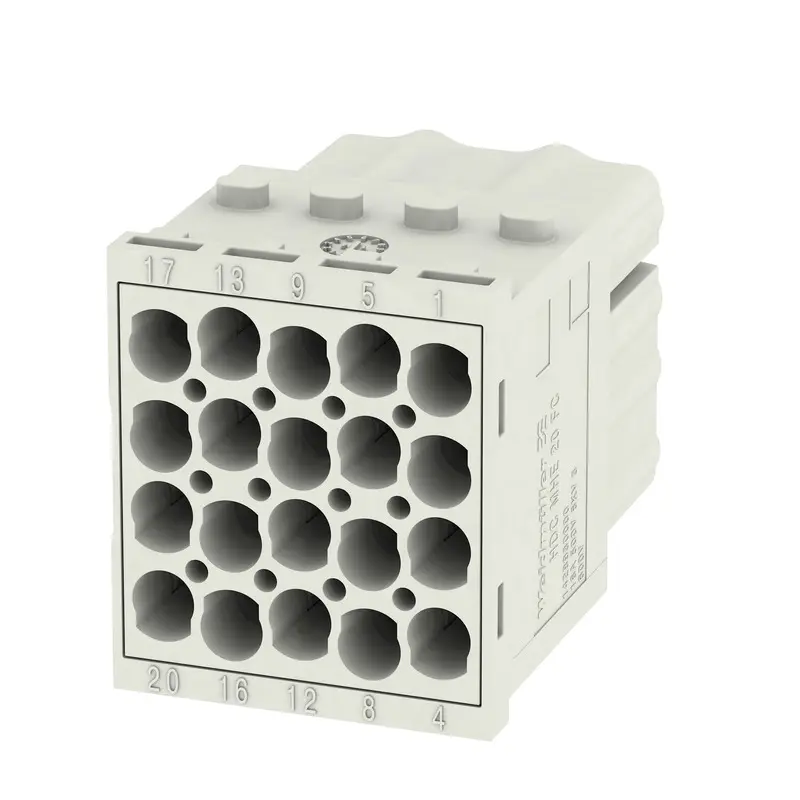 Produktfoto 1 von Weidmüller ModuPlug Industrie-Steckverbinder Kontakteinsatz, 20-polig 6A Buchse, Modul Einsatz Crimp