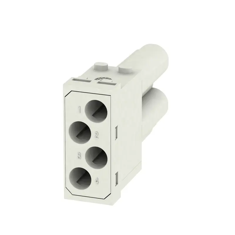 Produktfoto 1 von Weidmüller ModuPlug Industrie-Steckverbinder Kontakteinsatz, 4-polig 40A Stecker, Modul Einsatz Crimp