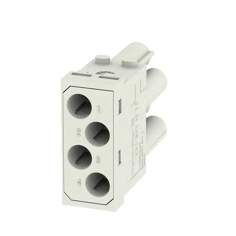 Produktfoto 1 von Weidmüller ModuPlug Industrie-Steckverbinder Kontakteinsatz, 4-polig 40A Buchse, Modul Einsatz Crimp