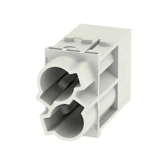 Produktfoto 1 von Weidmüller ModuPlug Industrie-Steckverbinder Kontakteinsatz, 2-polig 100A Stecker, Modul Einsatz Crimp
