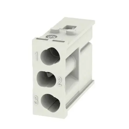 Produktfoto 1 von Weidmüller ModuPlug Industrie-Steckverbinder Kontakteinsatz Stecker, 3-polig 40A, Moduleinsatz