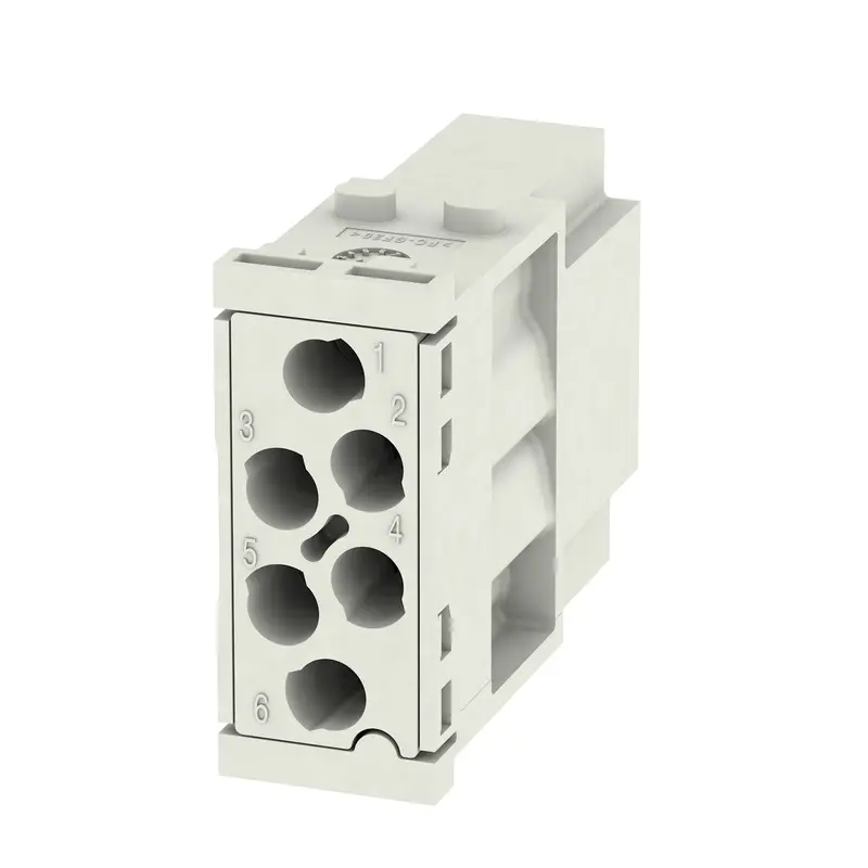 Produktfoto 1 von Weidmüller ModuPlug Industrie-Steckverbinder Kontakteinsatz, 6-polig 16A Stecker, Modul Einsatz Crimp