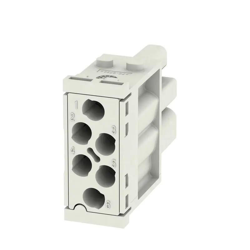 Produktfoto 1 von Weidmüller ModuPlug Industrie-Steckverbinder Kontakteinsatz, 6-polig 16A Buchse, Modul Einsatz Crimp