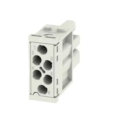 Produktfoto 1 von Weidmüller ModuPlug Industrie-Steckverbinder Kontakteinsatz Buchse, 6-polig 16A, Moduleinsatz