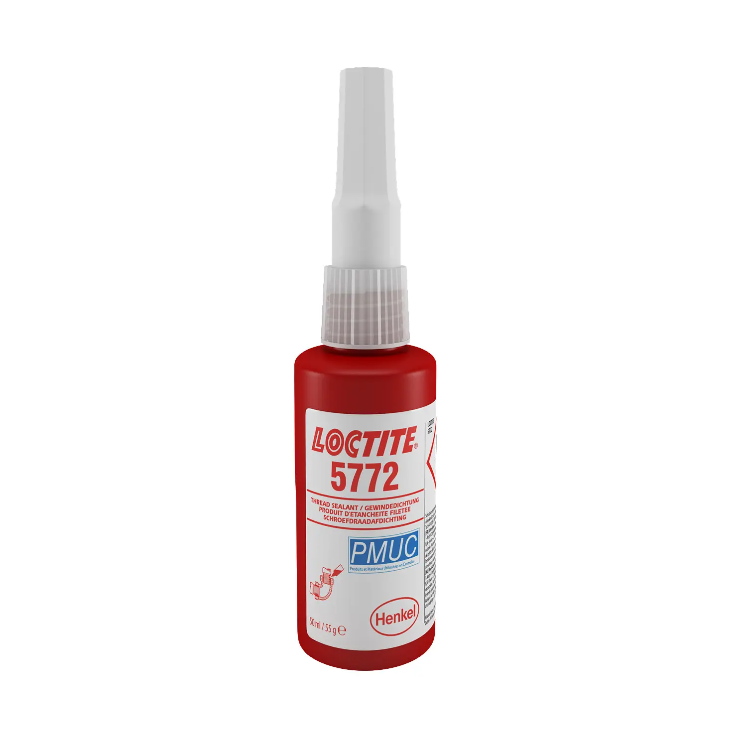 Produktfoto 1 von Loctite 5772 Gewindedichtmittel Flüssig Gelb, Flasche 50 ML, 0°C → +150°C