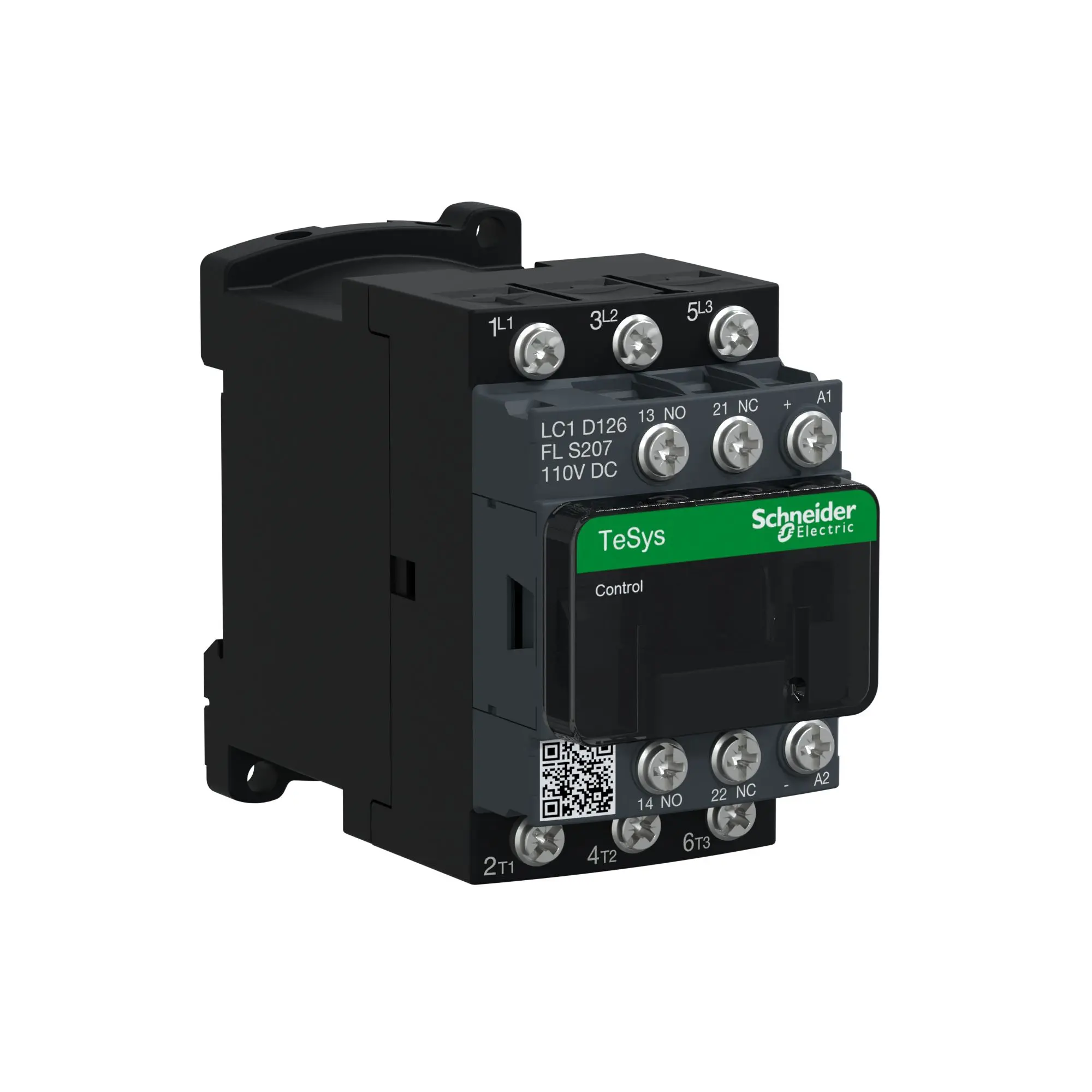 Produktfoto 1 von Schneider Electric TeSys Deca Schütz 110 V dc-Spule, 3-polig, 440V / 25 A 1.25 V 3 kW 3 Schließer Widerstandsbelastung