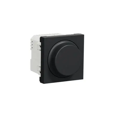 Produktfoto 1 von Schneider Electric Unica Dreh-Druck Lichtschalter 1-teilig Anthrazit IP20 16A, Polycarbonat