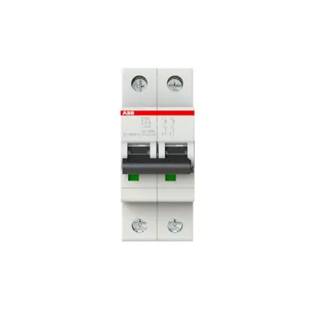 Produktfoto 1 von ABB S202 Schutzschalter Typ Z, Pol 2-polig 6A 440V ac, Abschaltvermögen 20 kA S200 125 V dc