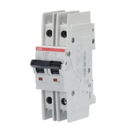 Produktfoto 1 von ABB SU200 M Schutzschalter Typ C, Pol 2-polig 10A 440V ac, Abschaltvermögen 15 kA SU200 M 96 V dc