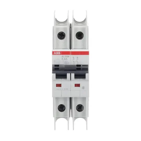 Produktfoto 1 von ABB SU200 M Schutzschalter Typ K, Pol 2-polig 4 A 440 V ac, Abschaltvermögen 15 kA 96 V dc
