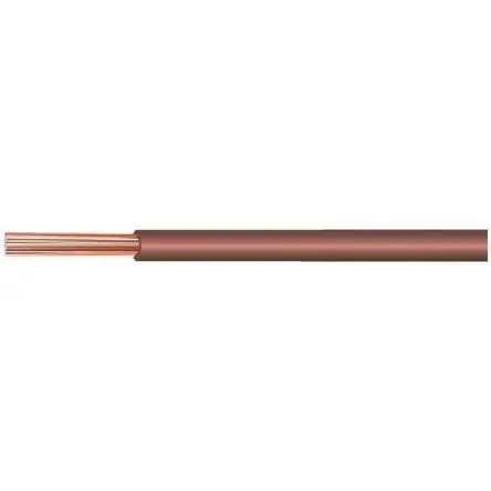 Kabeltronik Einzeladerleitung 0.14 mm², 26 AWG 100 m Braun Ø 1.1 mm Polyvinylchlorid