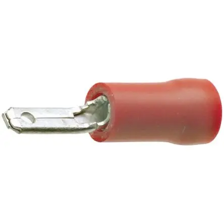 Produktfoto 1 von Vogt Flachsteckhülse, Rot, Isoliert, 2.8 x 0.8 mm, Stecker, 18 AWG min, 20 AWG