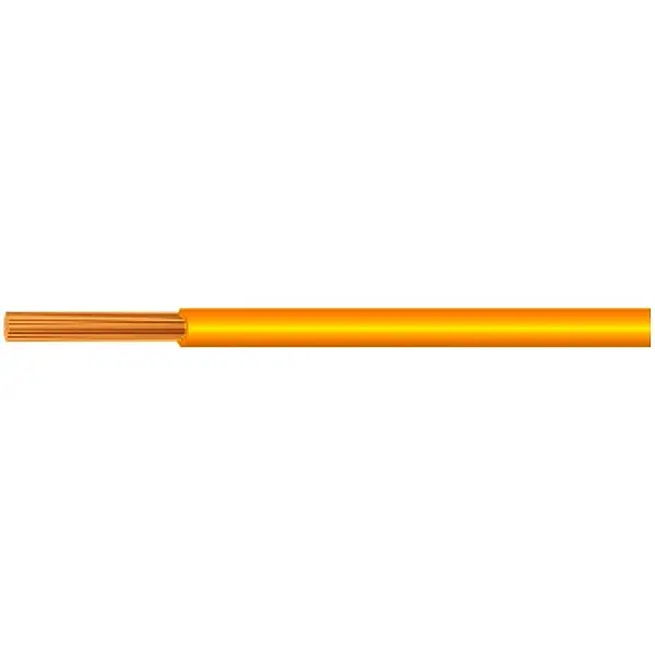 Produktfoto 1 von PVC HU wire 0,75 mm stranded YEL 100m