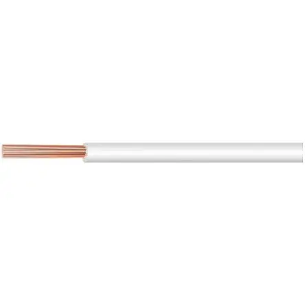 Produktfoto 1 von Kabeltronik Einzeladerleitung 0.14 mm², 26 AWG 100 m Weiß Ø 1.1 mm Polyvinylchlorid