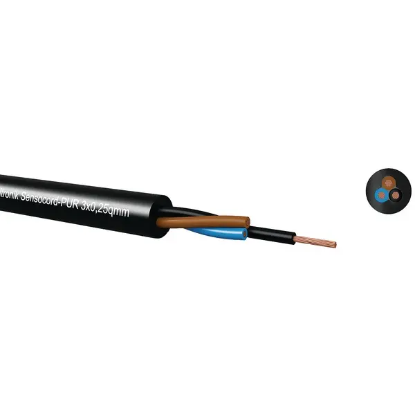 Produktfoto 1 von PUR Sensor Cable 3x0,34mm BLK 100m