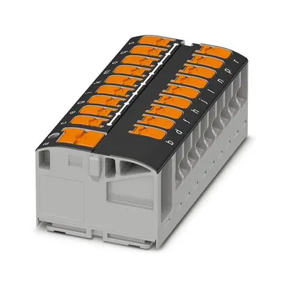 Produktfoto 1 von Phoenix Contact Verteilerblock 19-polig / 450 V 24A, Polyamid Schwarz